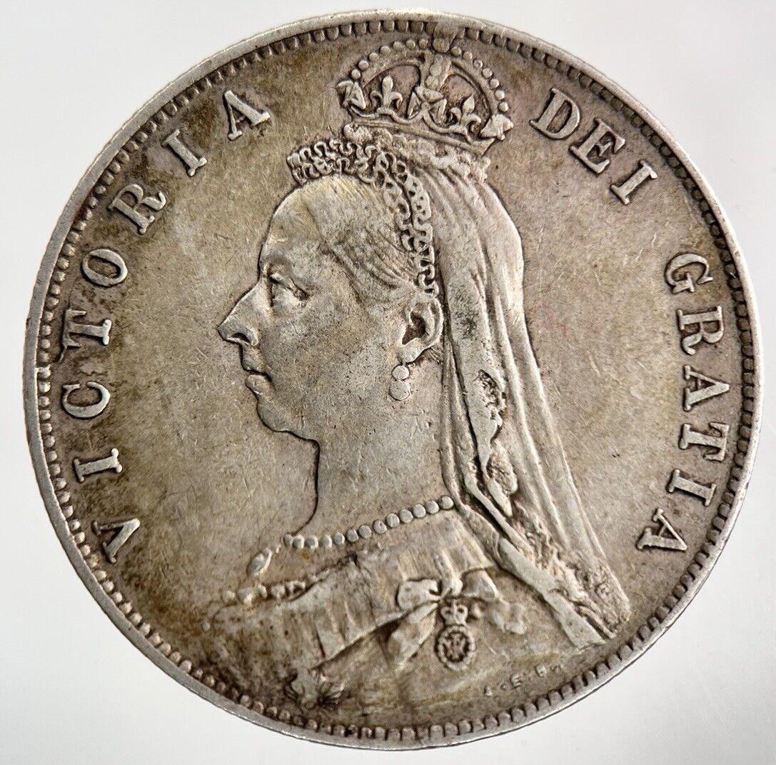 1890 Victoria Half-Crown Silver Coin | Fine Collectable Grade