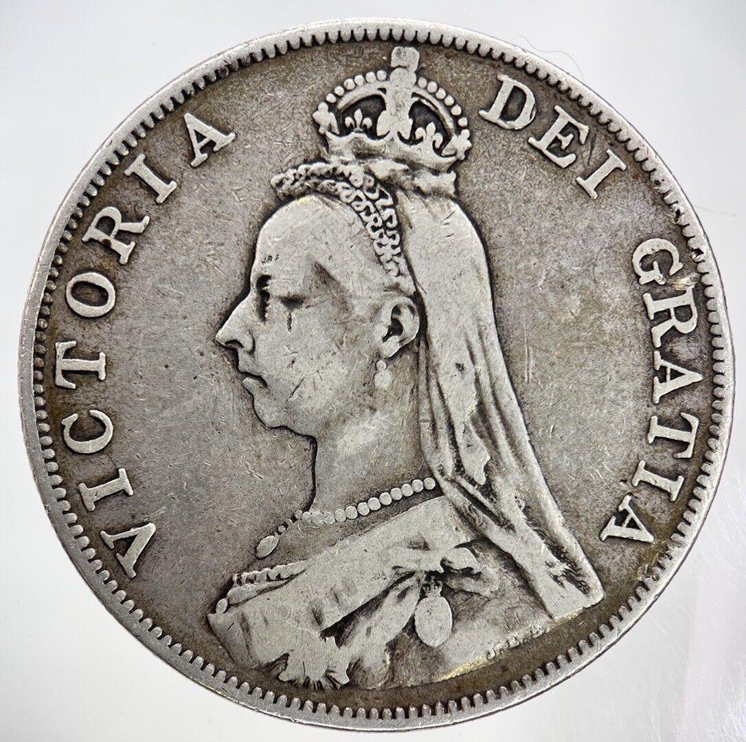 1890 Victoria Double Florin Silver Coin | Fine Collectable Grade