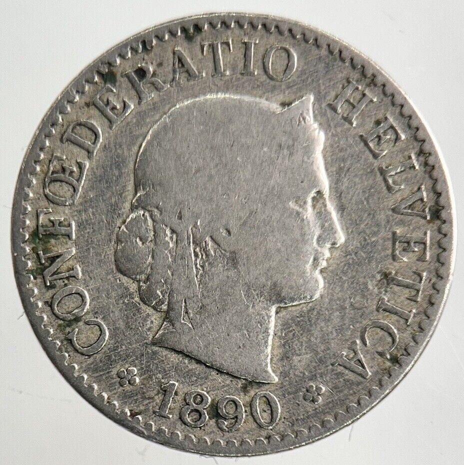 1890 Switzerland Swiss 5 Rappen Coin | Collectable Grade