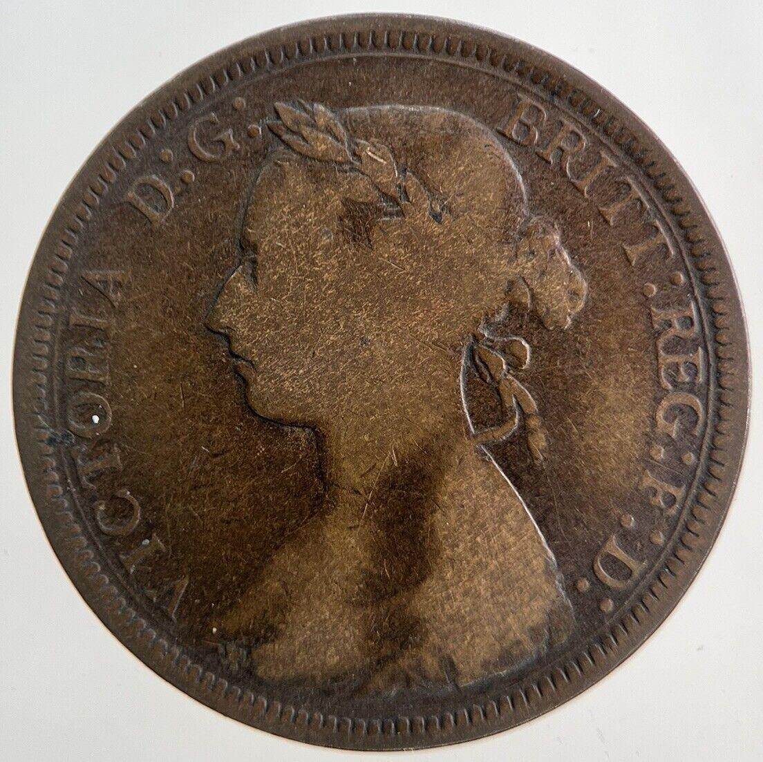 1890 Victoria Half-Penny Coin | Fine Collectable Grade