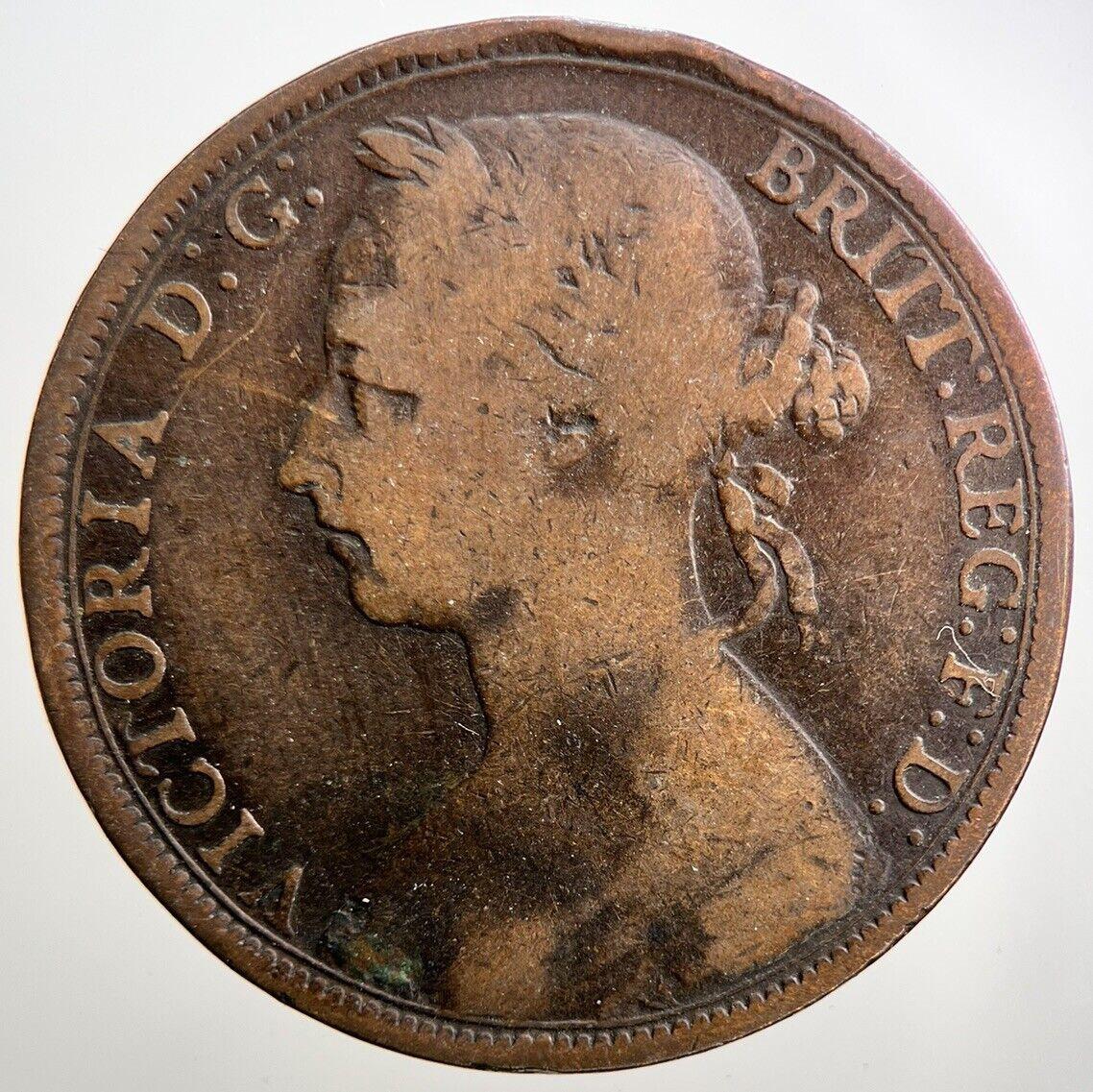 1890 Victoria Penny Coin | Collectable Grade | a2857