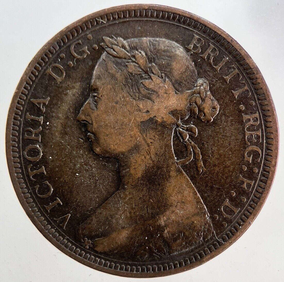 1890 Victoria Half-Penny Coin | Fine Collectable Grade