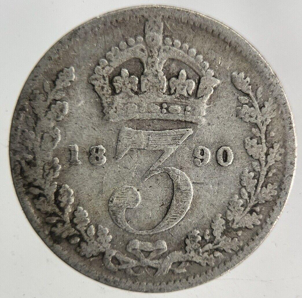 1890 Victoria Threepence Silver Coin | Collectable Grade