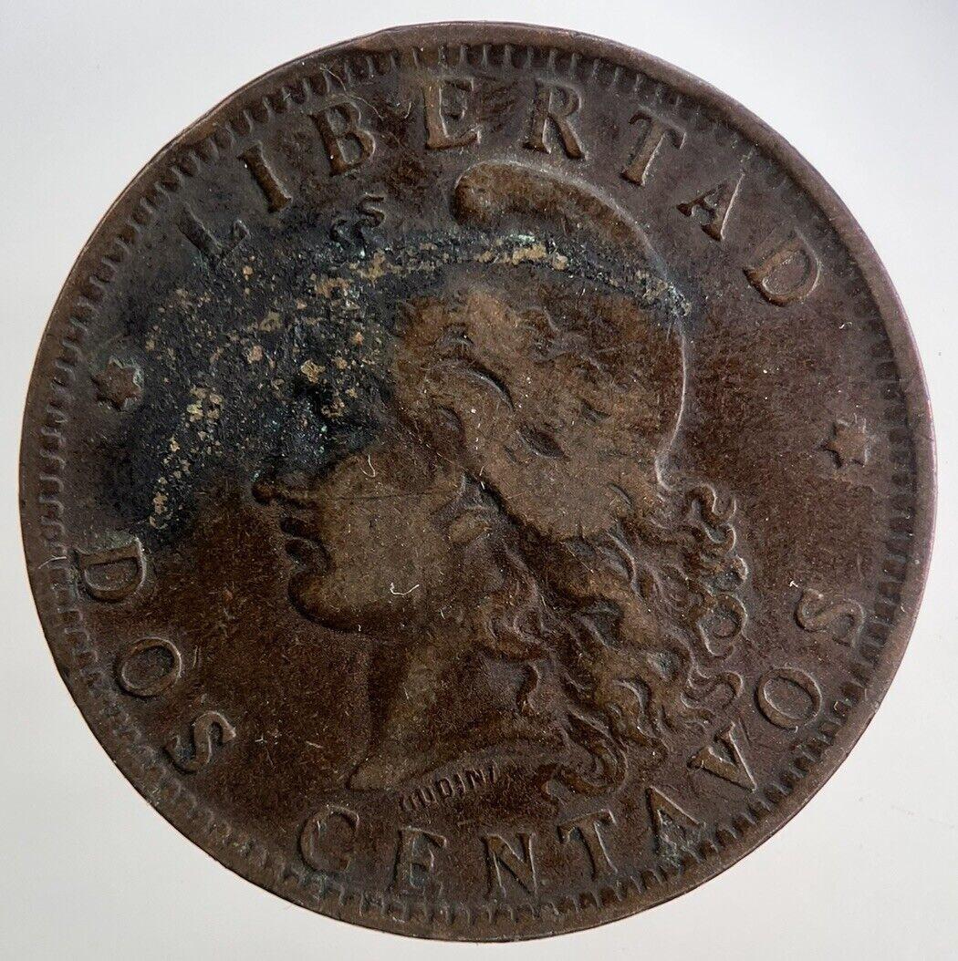 1891 Argentina Dos 2 Centavos Coin | Collectable Grade