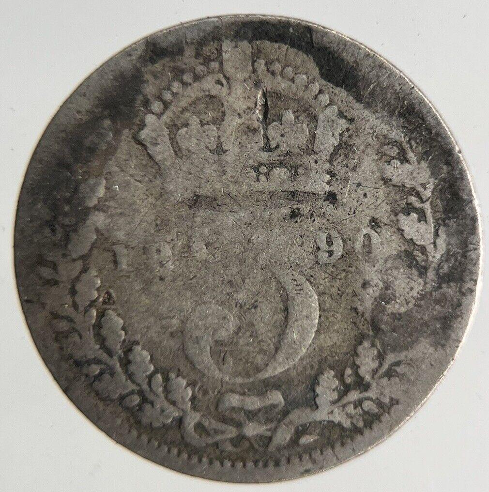 1890 Victoria Threepence Silver Coin | Collectable Grade