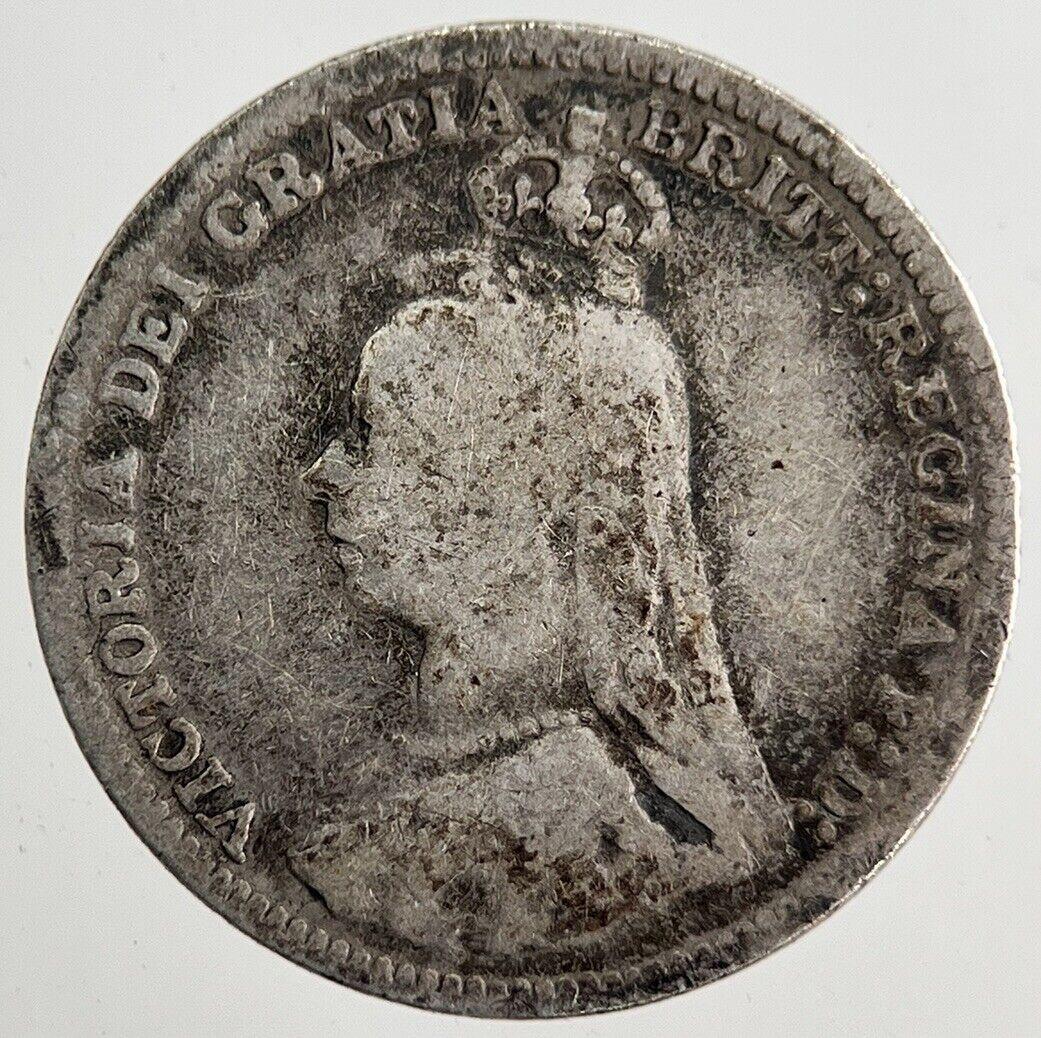 1890 Victoria Threepence Silver Coin | Collectable Grade | a8188