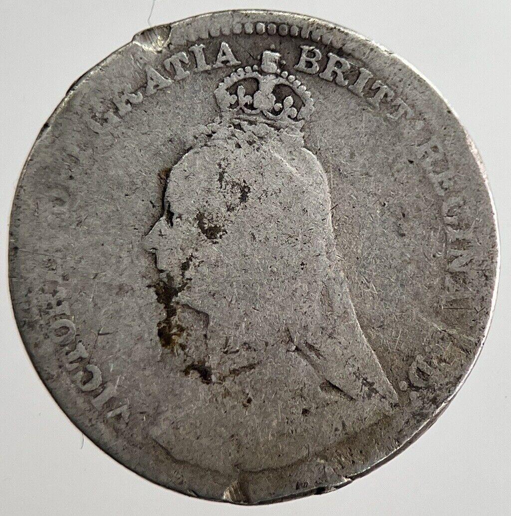 1890 Victoria Threepence Silver Coin | Collectable Grade | a8878