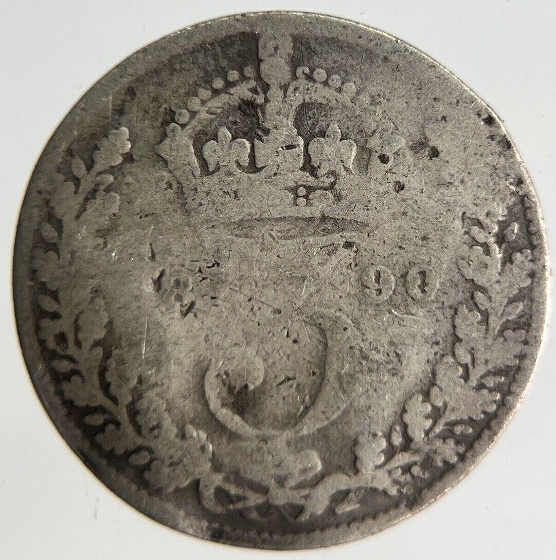 1890 Victoria Threepence Silver Coin | Collectable Grade