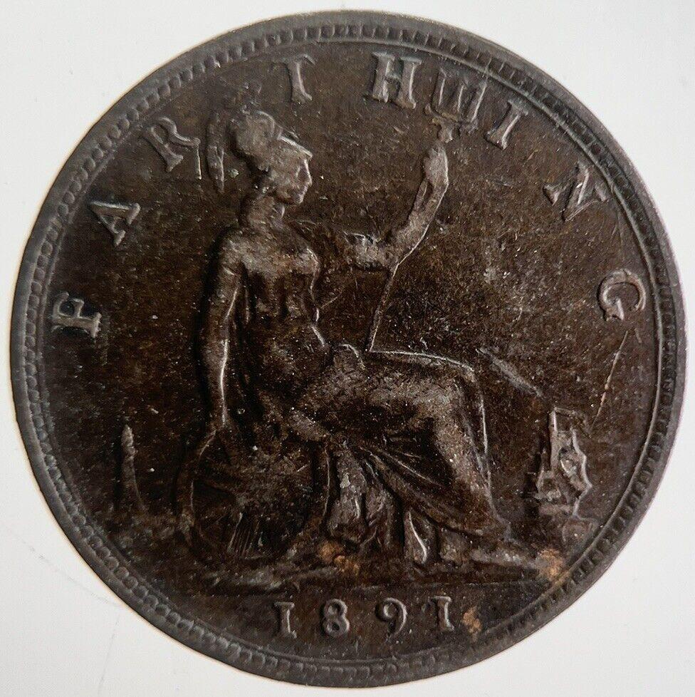 1891 Victoria Farthing Coin | Fine Collectable Grade | a4567