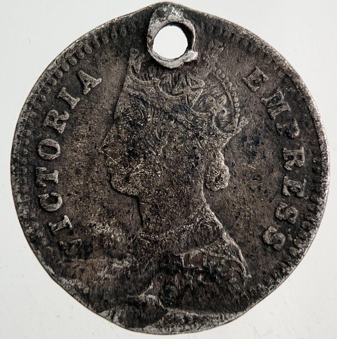 1891 India 2 Annas Silver Coin | Collectable Grade