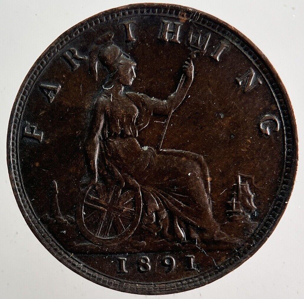 1891 Victoria Farthing Coin | Very High Grade