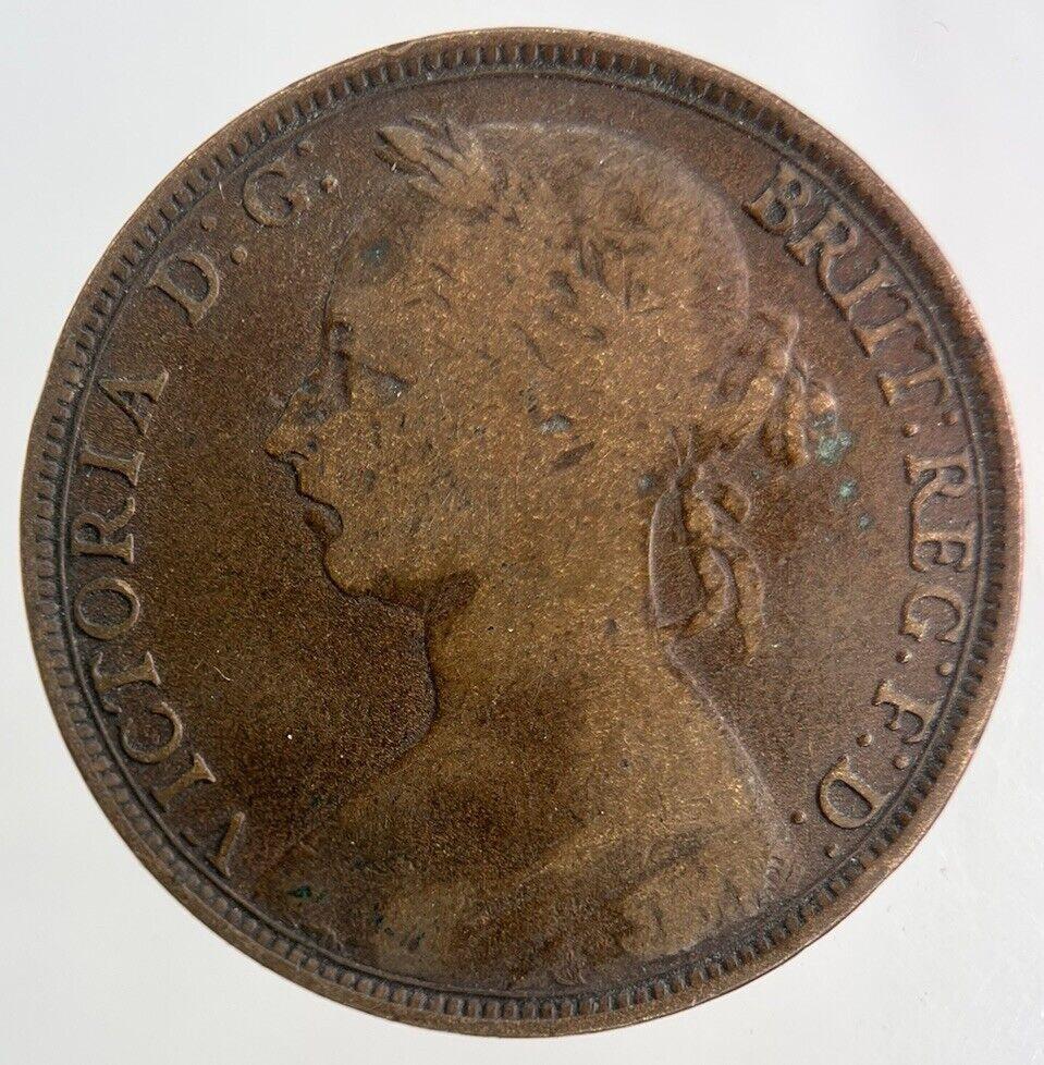 1891 Victoria One Penny Coin | Fine Collectable Grade