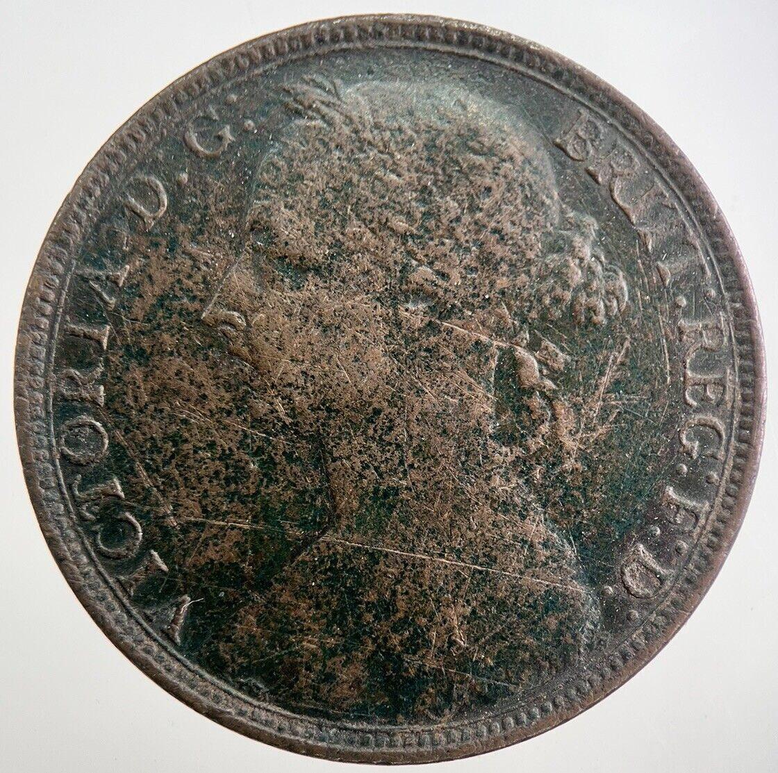 1891 Victoria Penny Coin | Fine Collectable Grade | a8017