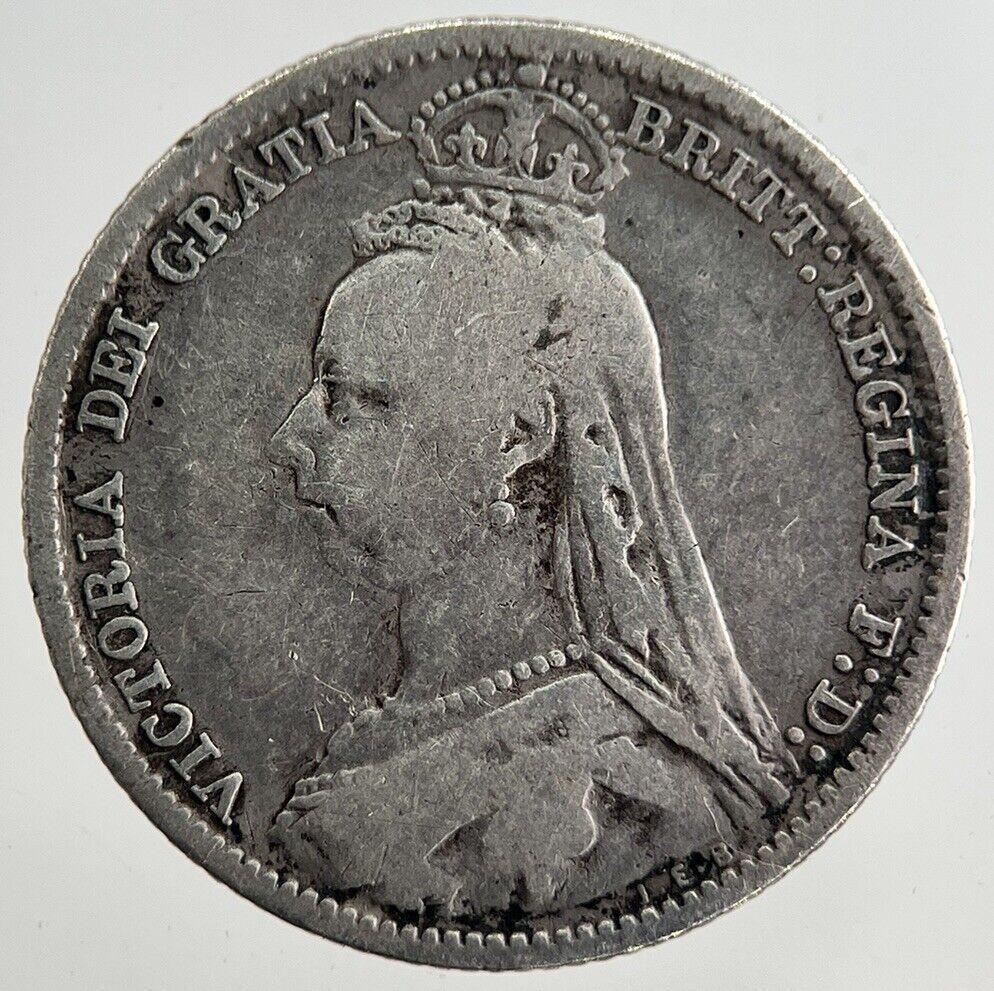 1891 Victoria Sixpence Silver Coin | Collectable Grade | a8198