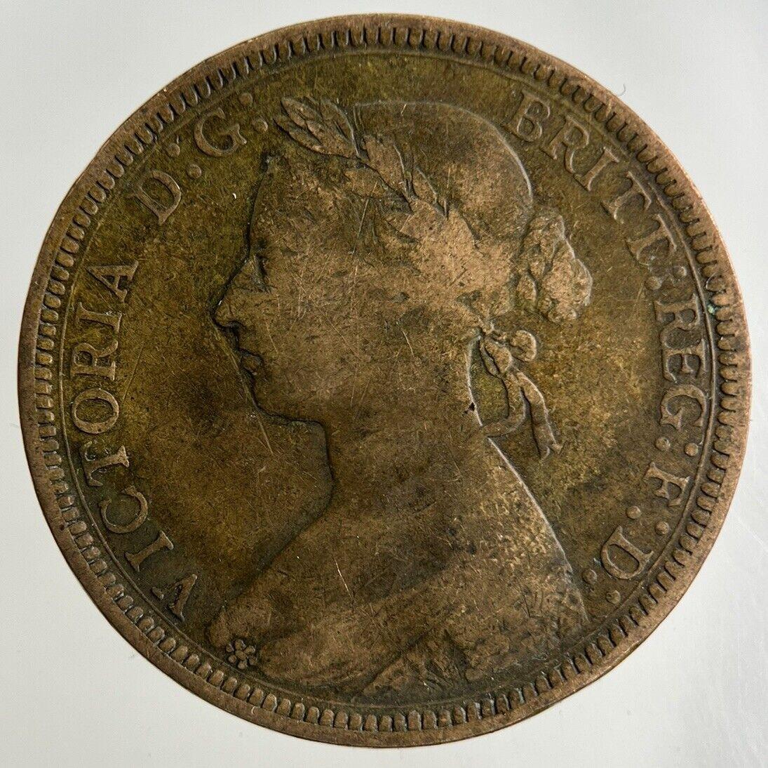 1891 Victoria Half-Penny Coin | Fine Collectable Grade