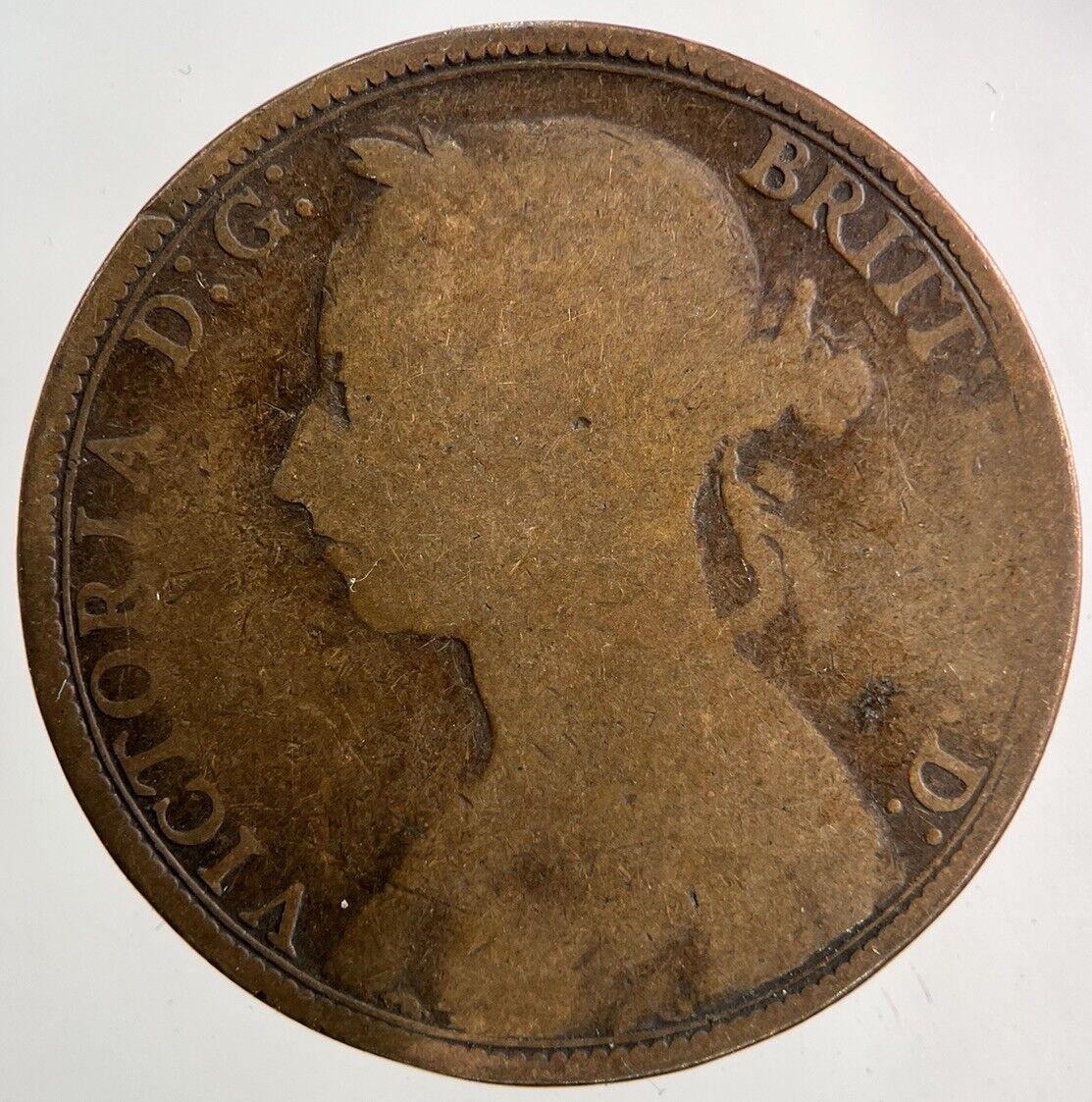 1891 Victoria One Penny Coin | Collectable Grade