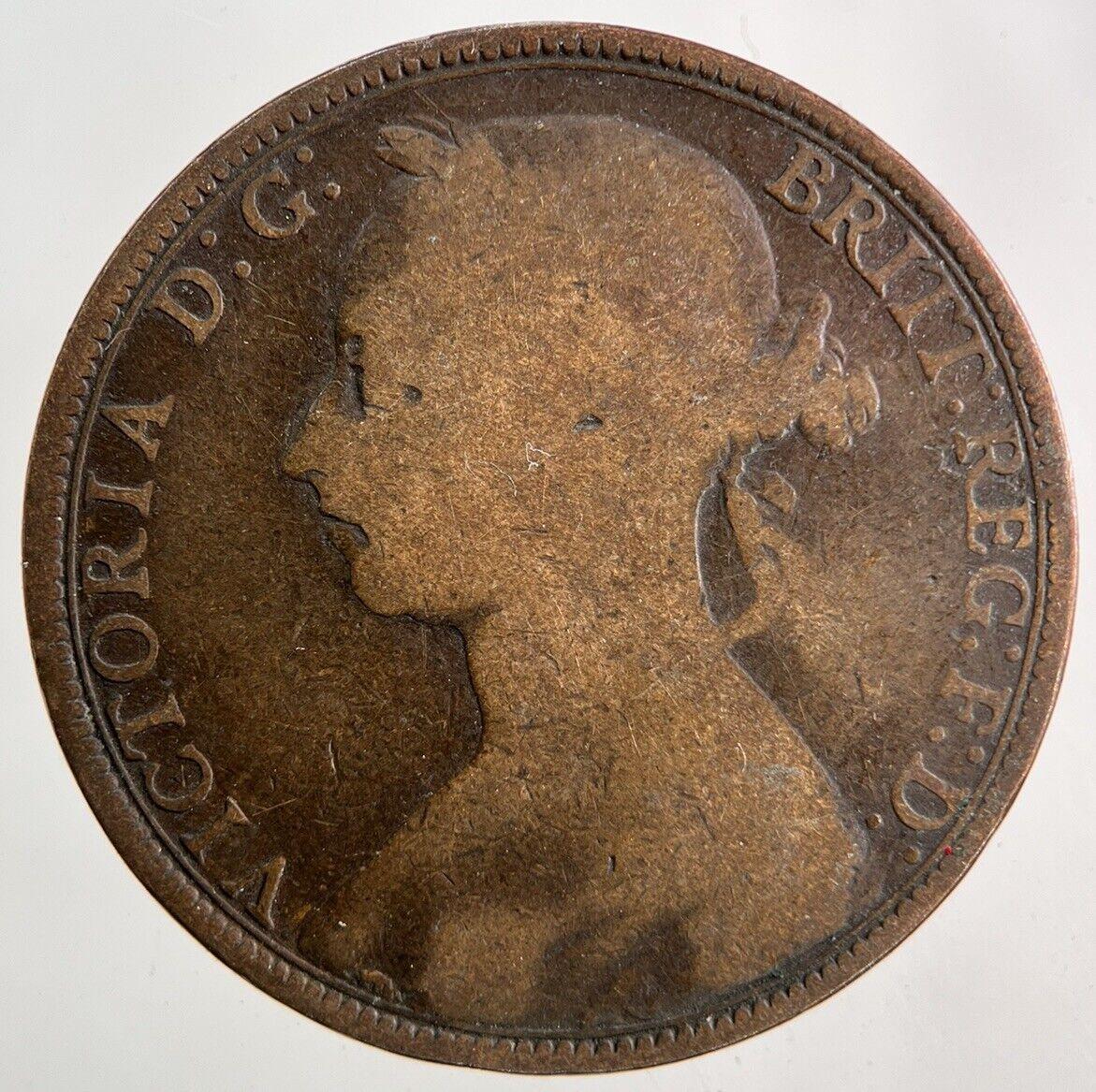 1891 Victoria One Penny Coin | Collectable Grade