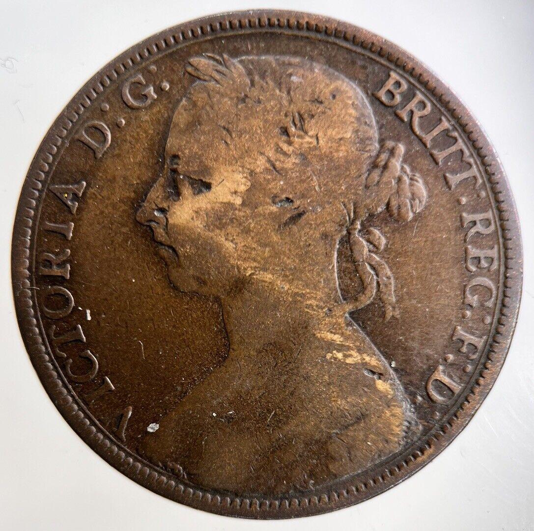 1891 Victoria One Penny Coin | Fine Collectable Grade