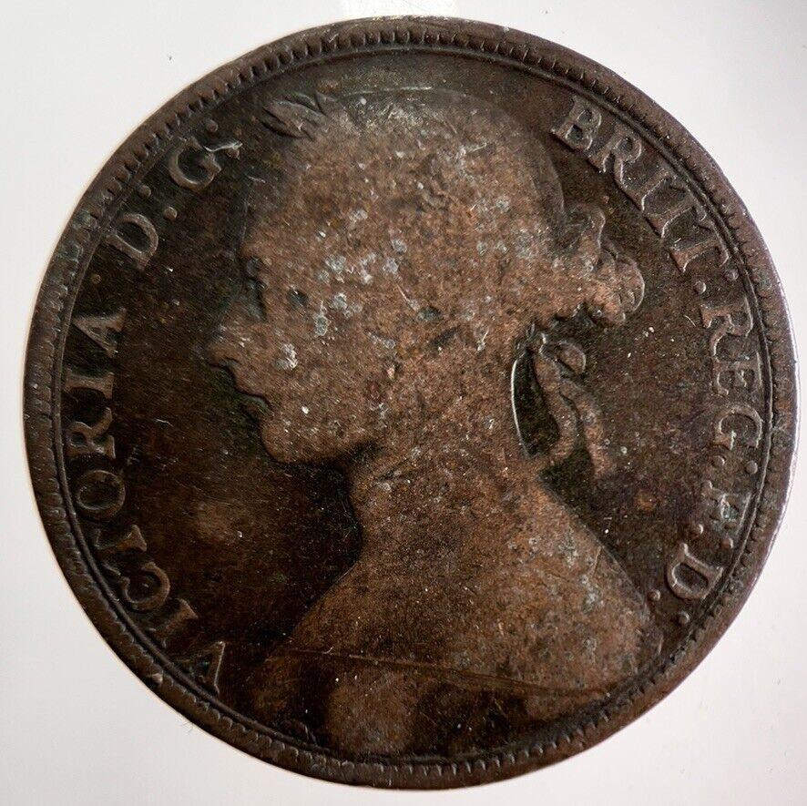 1891 Victoria One Penny Coin | Collectable Grade