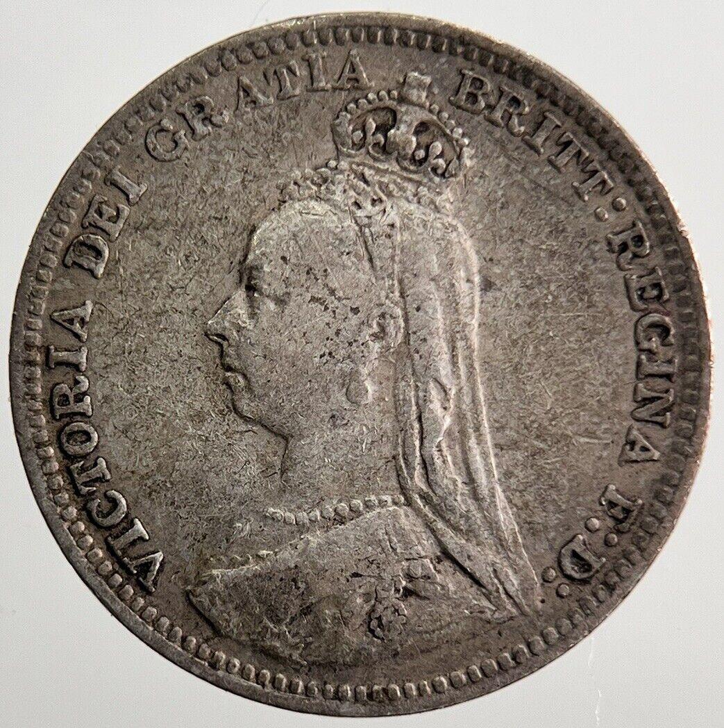 1891 Victoria Threepence Silver Coin | Fine Collectable Grade | a7215