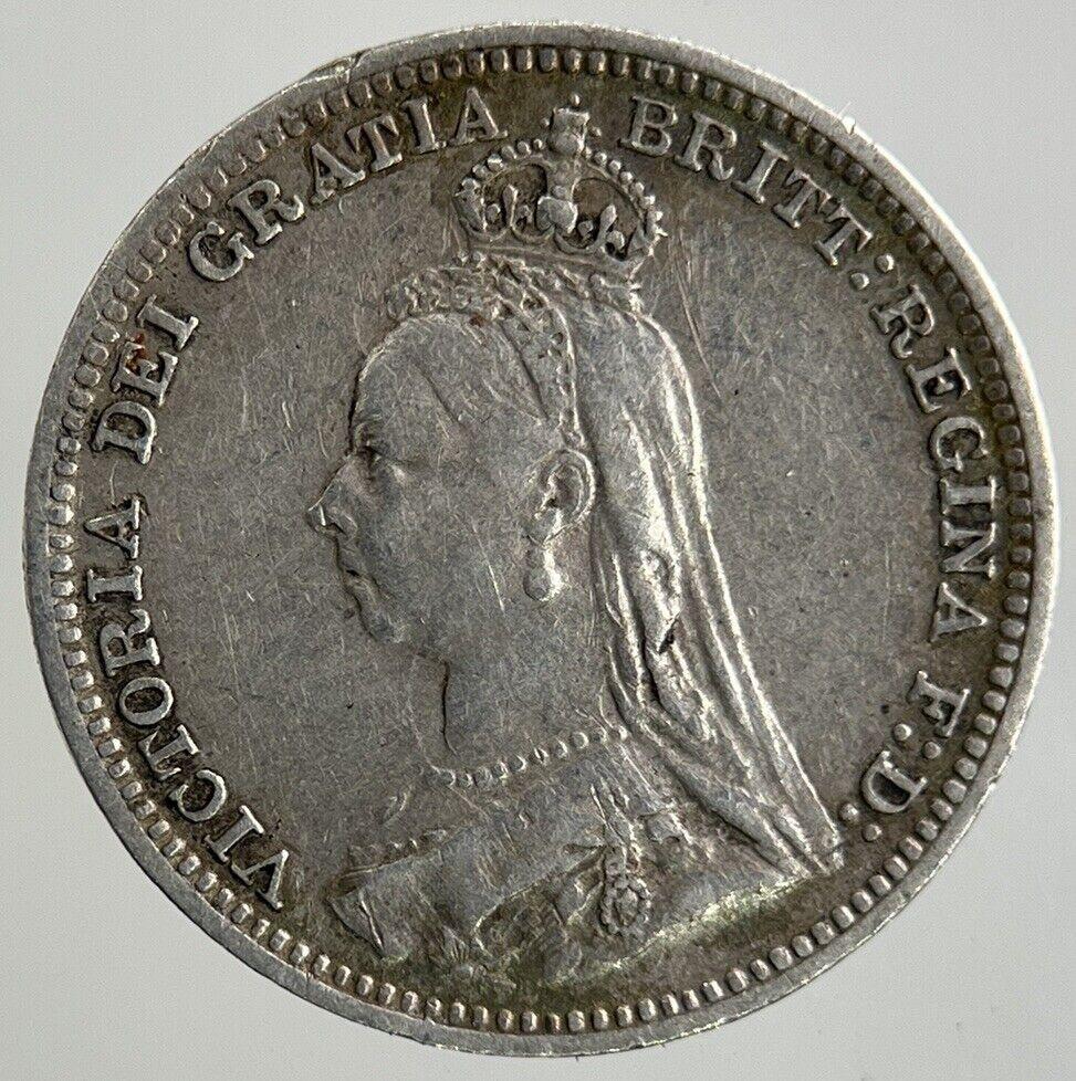1891 Victoria Threepence Silver Coin | Very High Grade