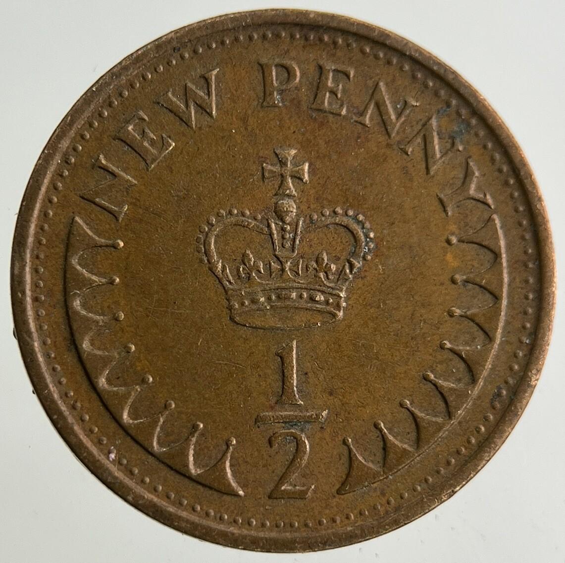 1979 Elizabeth II 2nd New 1/2 Half-Penny Coin | Fine Collectable Grade