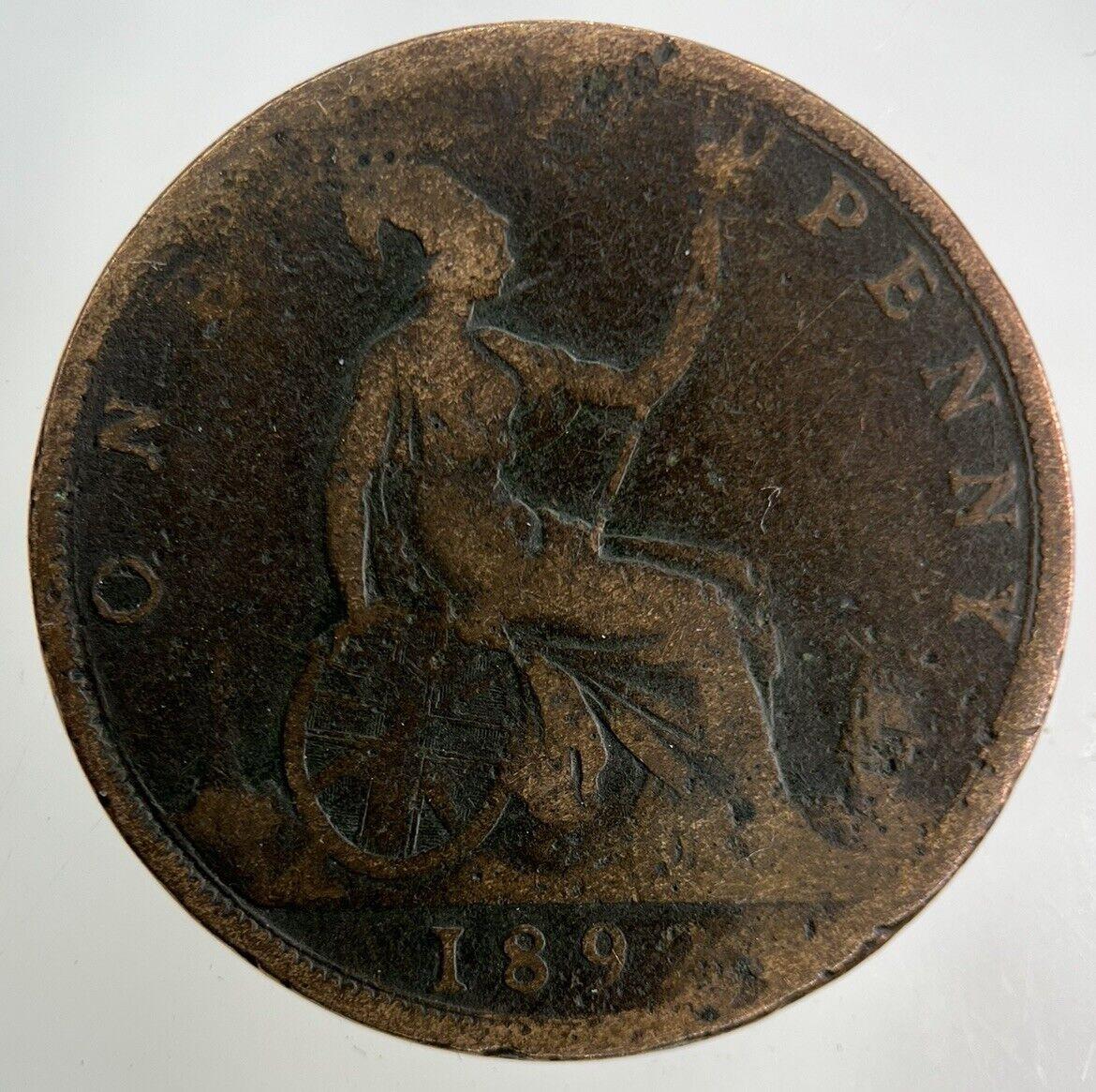 1892 Victoria One Penny Coin | Collectable Grade