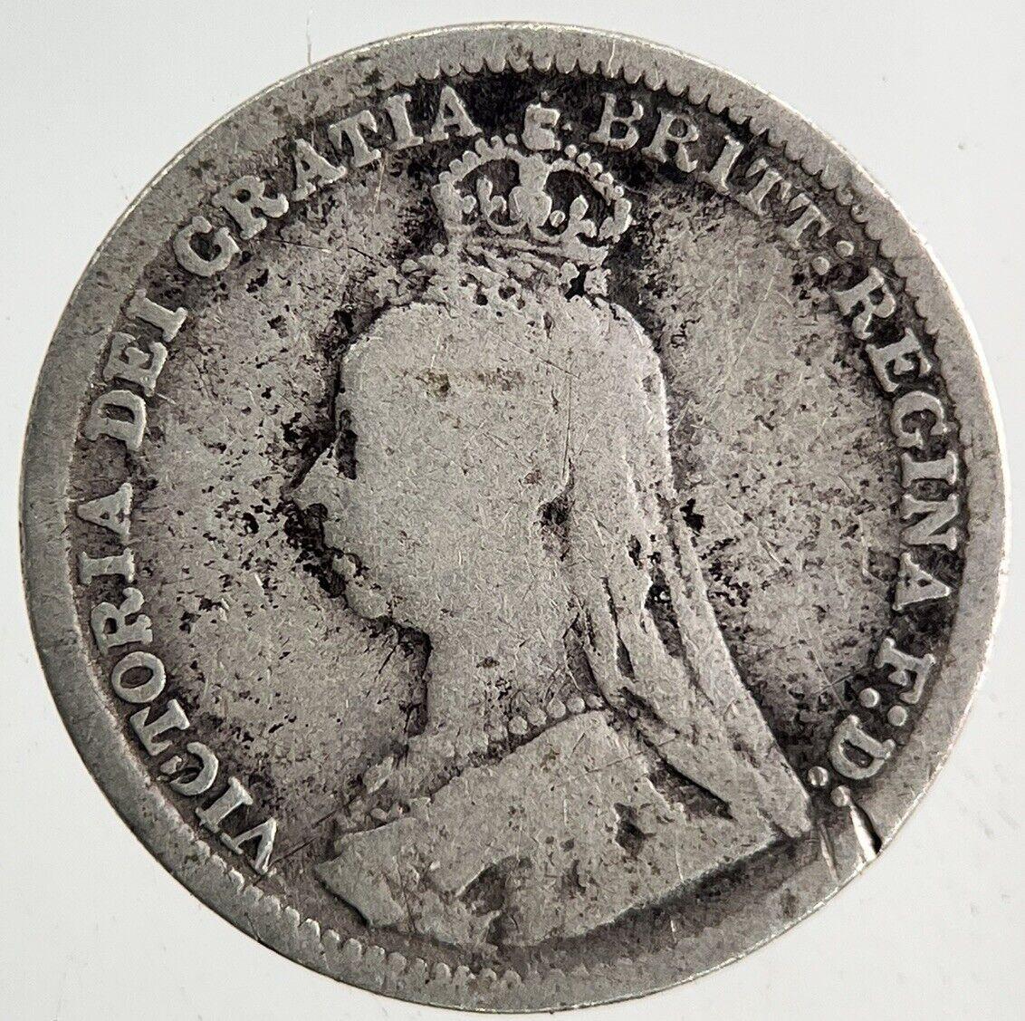 1892 Victoria Threepence Silver Coin | Collectable Grade