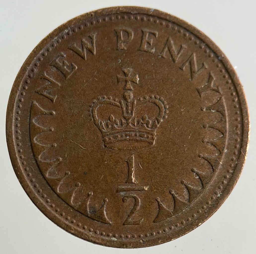 1971 Elizabeth II 2nd New 1/2 Half-Penny Coin | Fine Collectable Grade