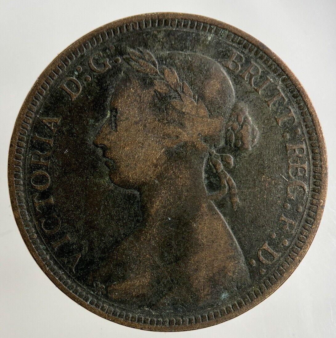 1893 Victoria Half-Penny Coin | Fine Collectable Grade
