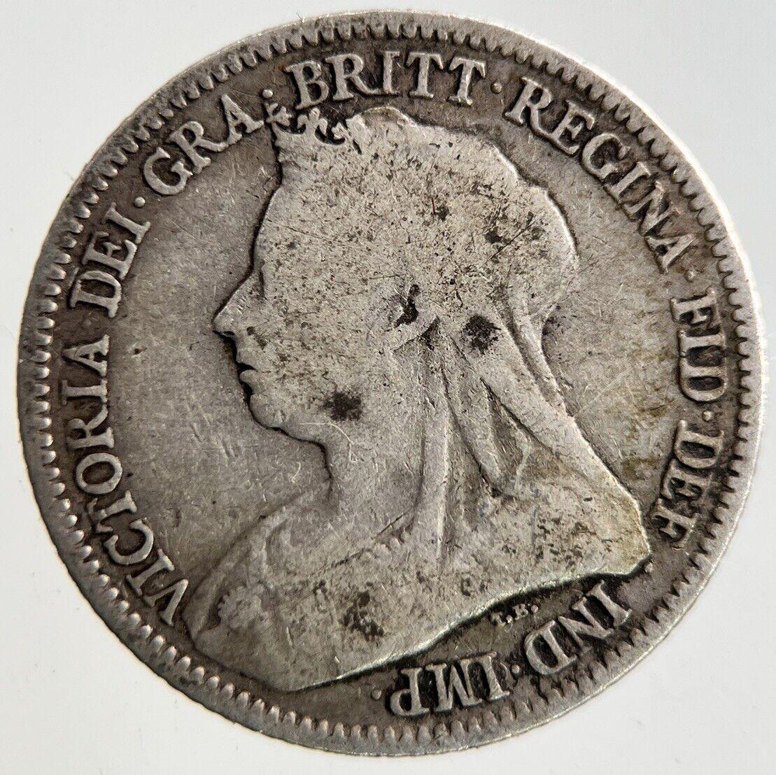 1893 Victoria Sixpence Silver Coin | Fine Collectable Grade