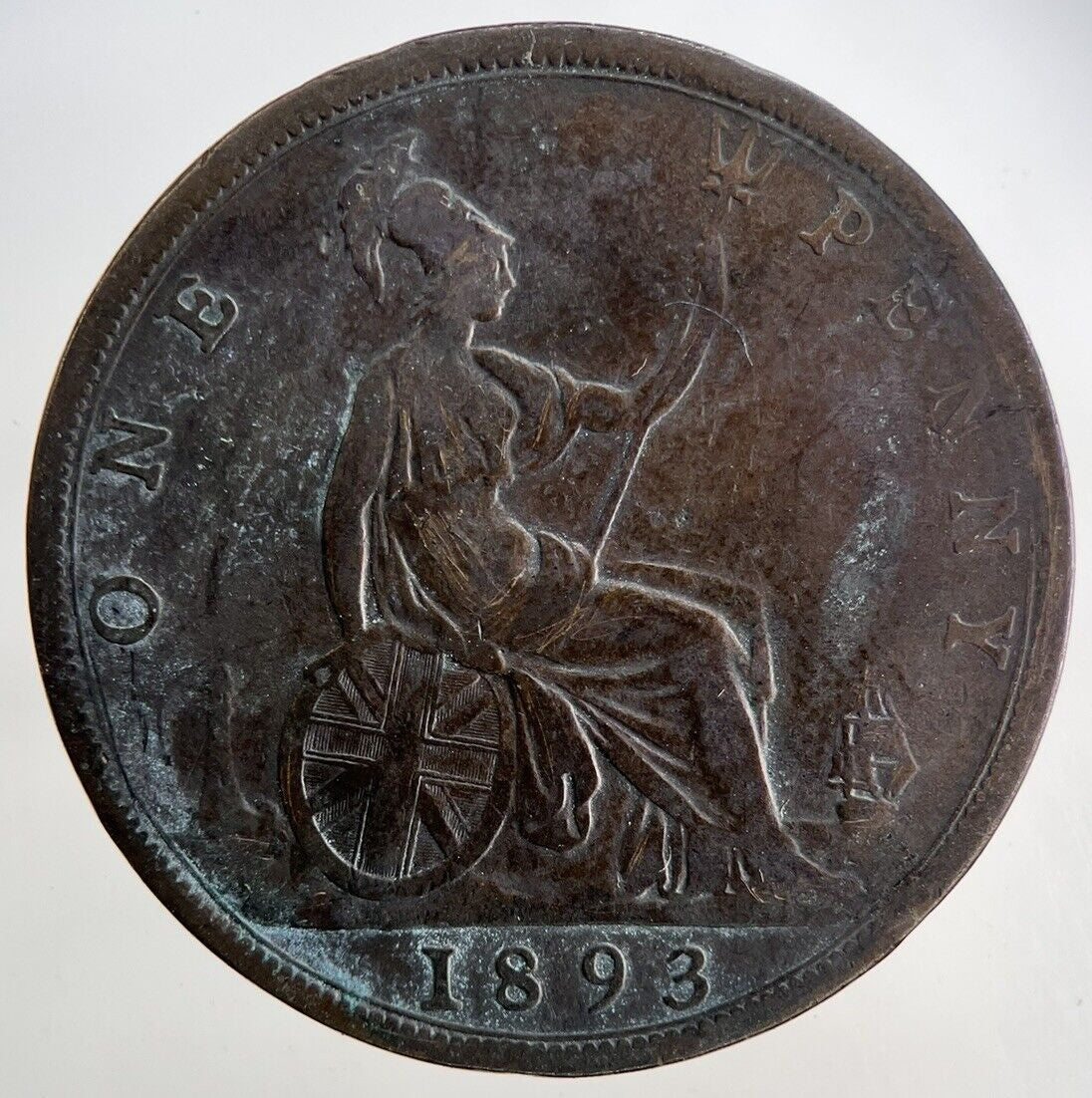 1893 Victoria One Penny Coin | Fine Collectable Grade