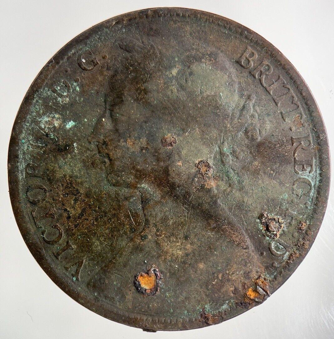 1894 Victoria One Penny Coin | Collectable Grade