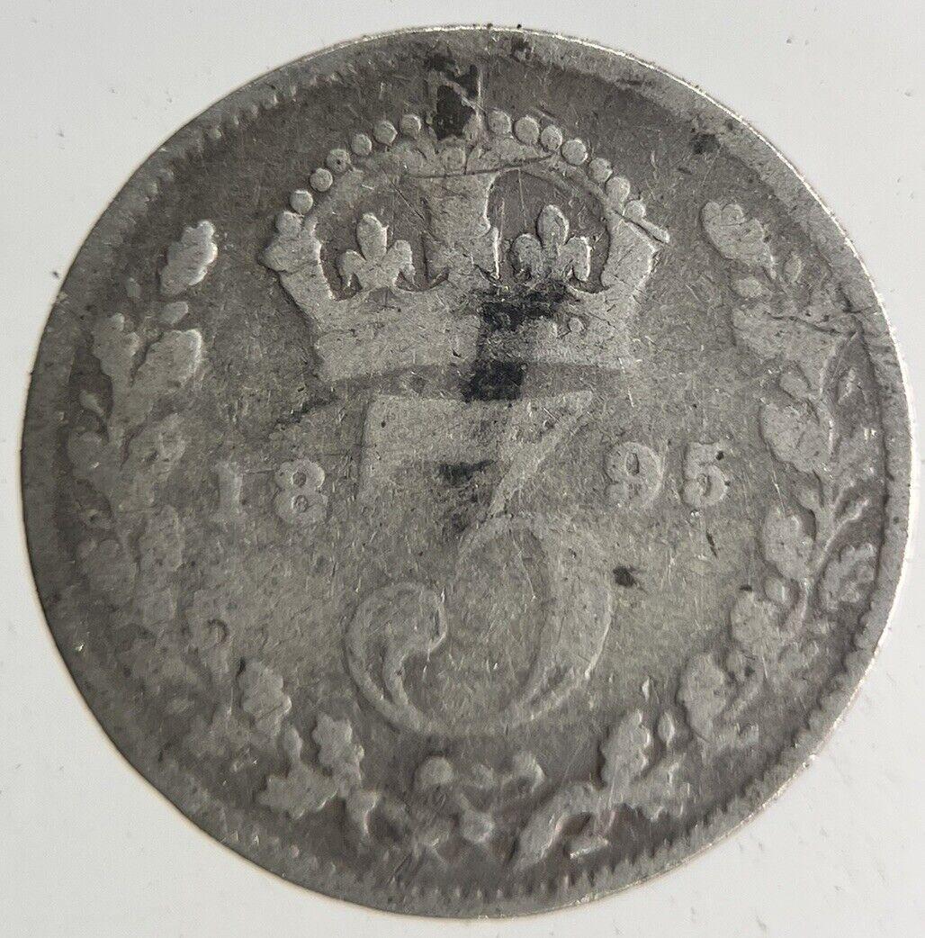 1895 Victoria Threepence Silver Coin | Collectable Grade