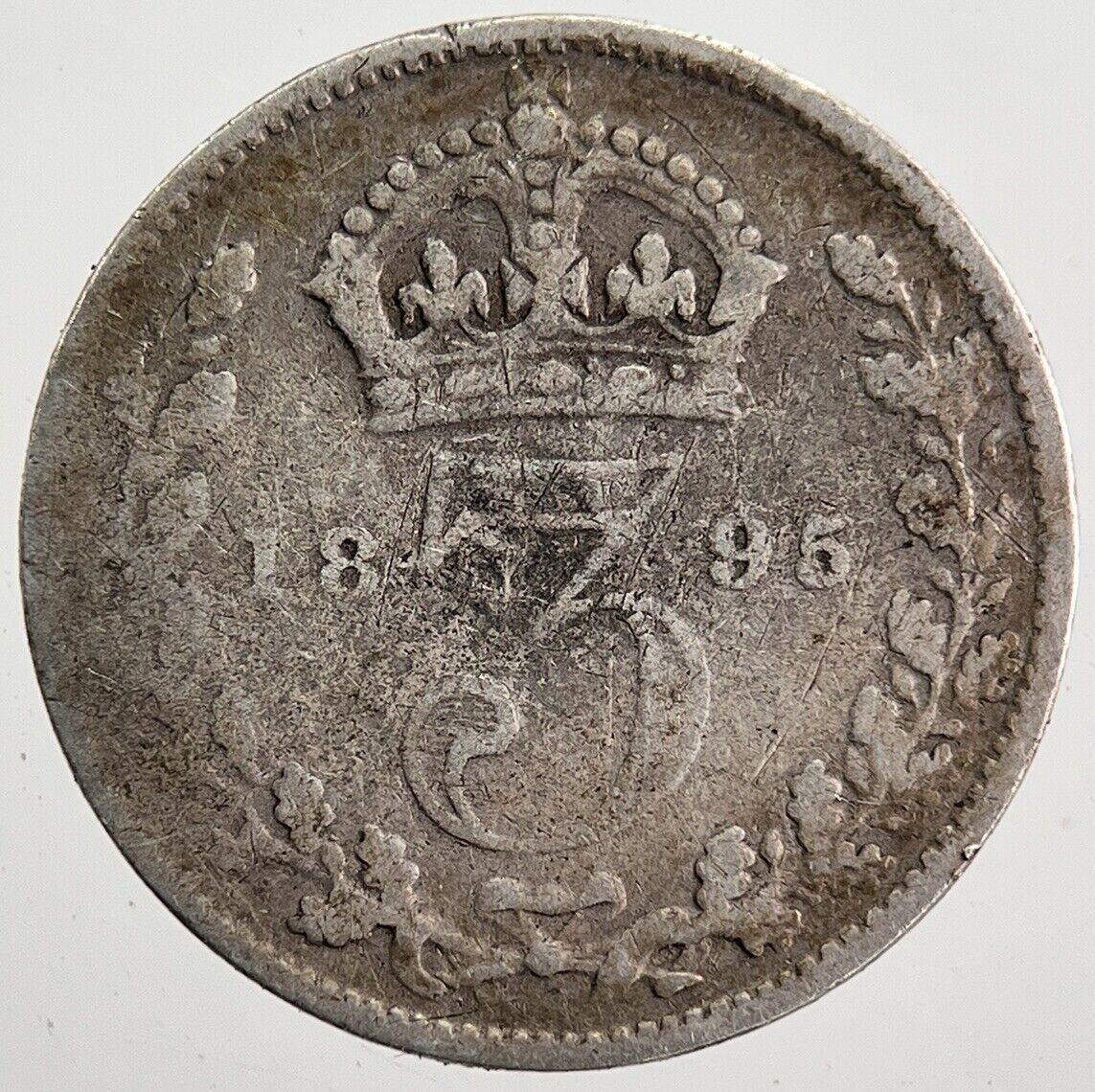 1895 Victoria Threepence Silver Coin | Collectable Grade | a7587