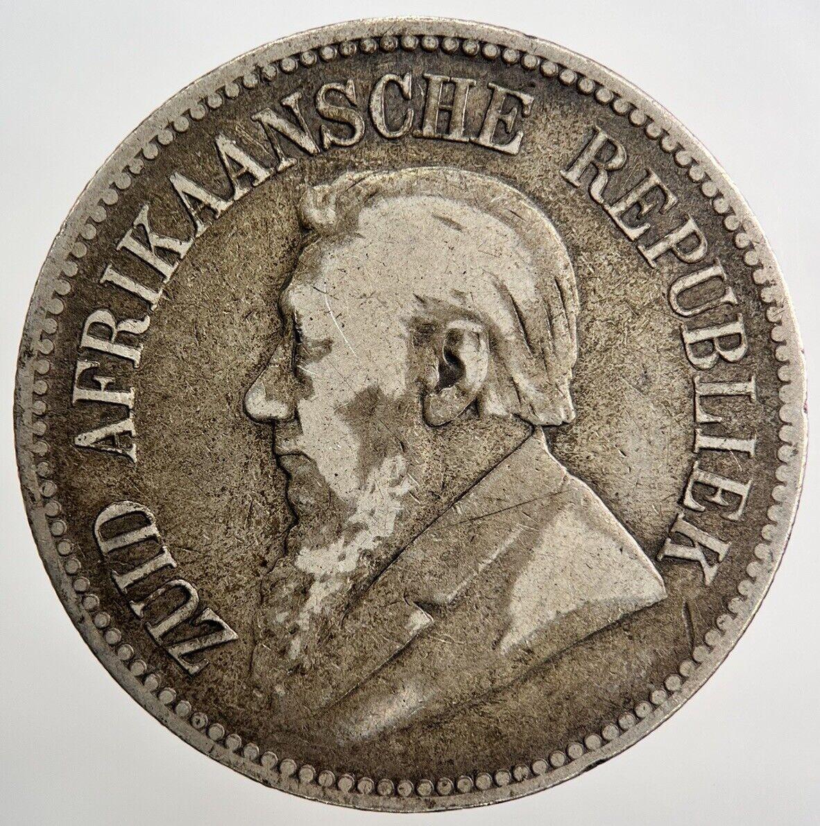 1896 2-1/2 Shillings | South Africa Silver Coin | Collectable Grade | a686