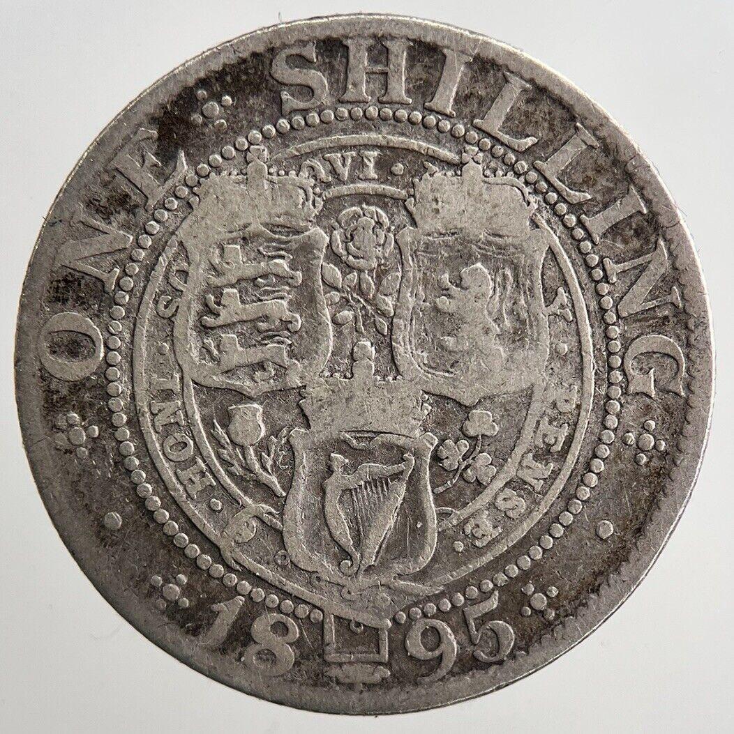1895 Victoria Shilling Silver Coin | Collectable Grade | a5563