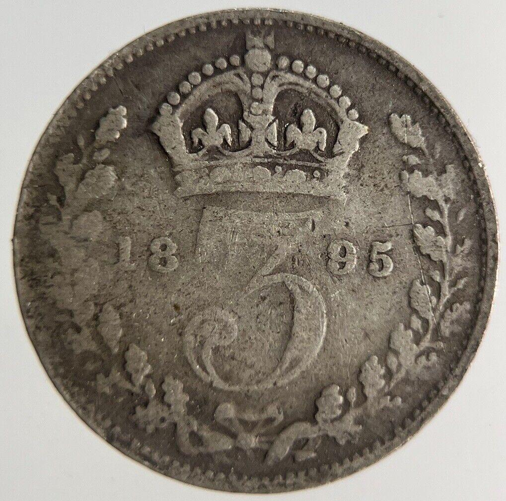 1895 Victoria Threepence Silver Coin | Collectable Grade