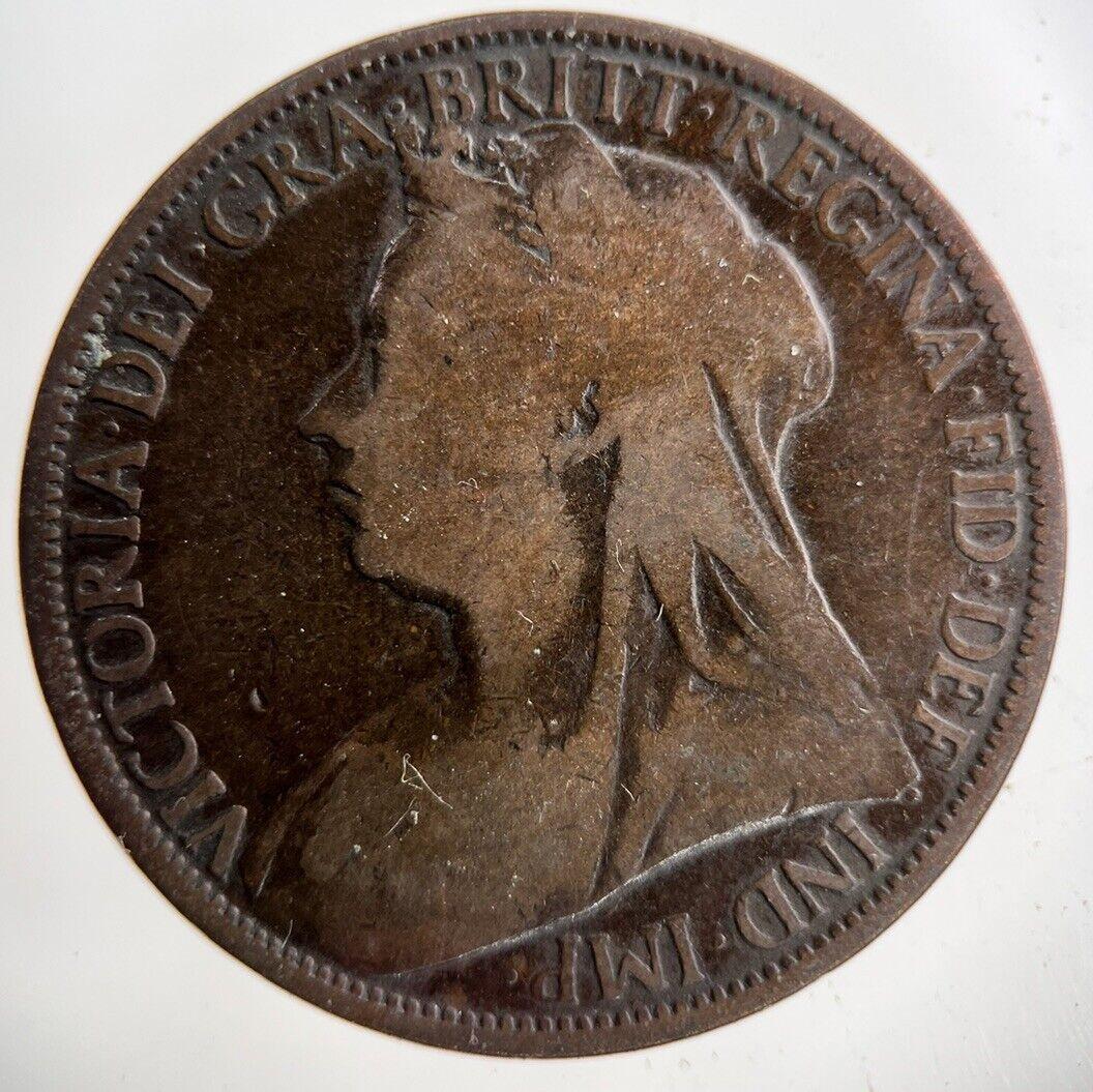 1895 Victoria One Penny Coin | Collectable Grade