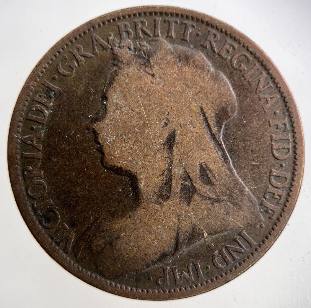 1895 Victoria One Penny Coin | Collectable Grade