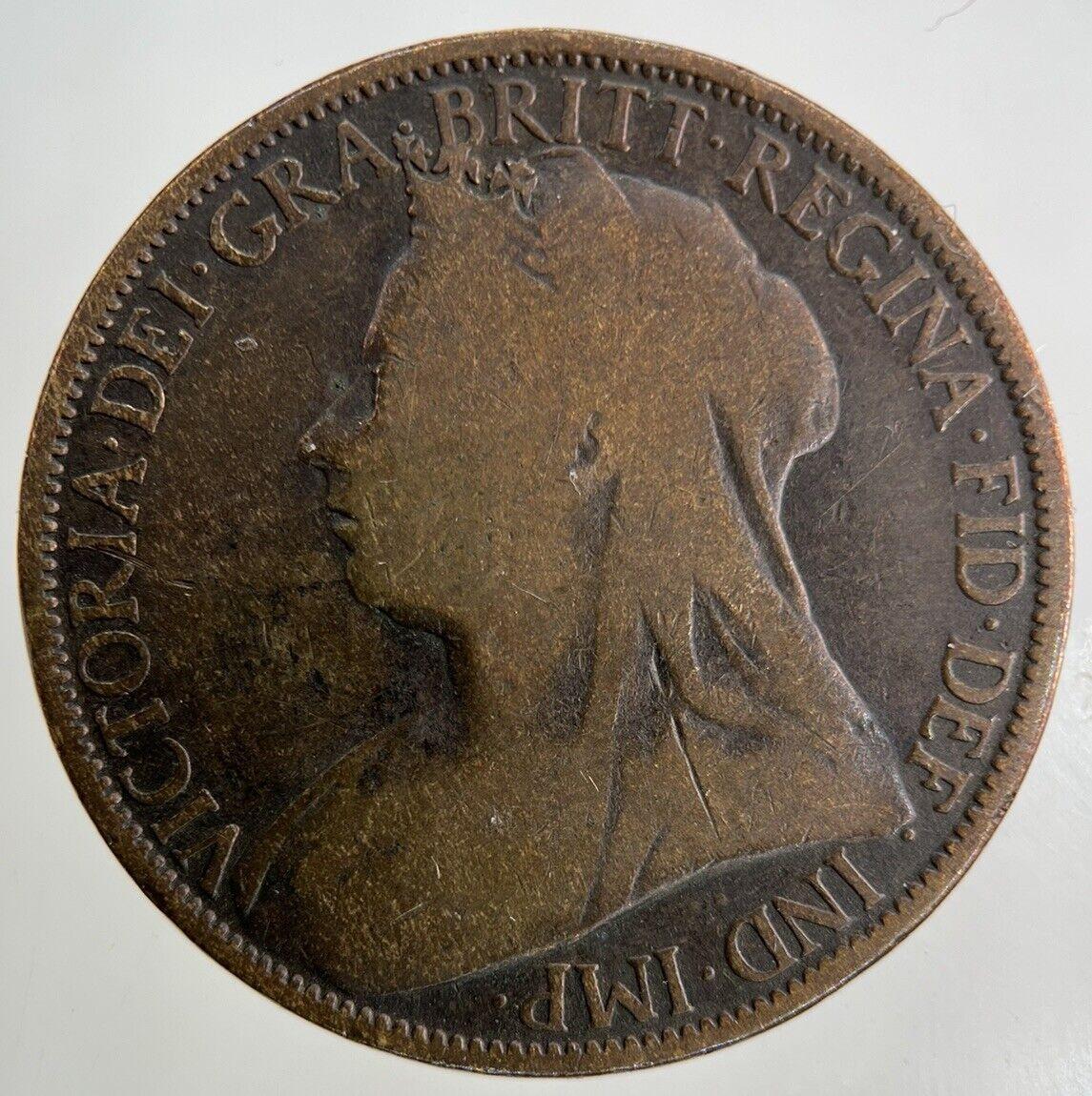 1895 Victoria One Penny Coin | Collectable Grade