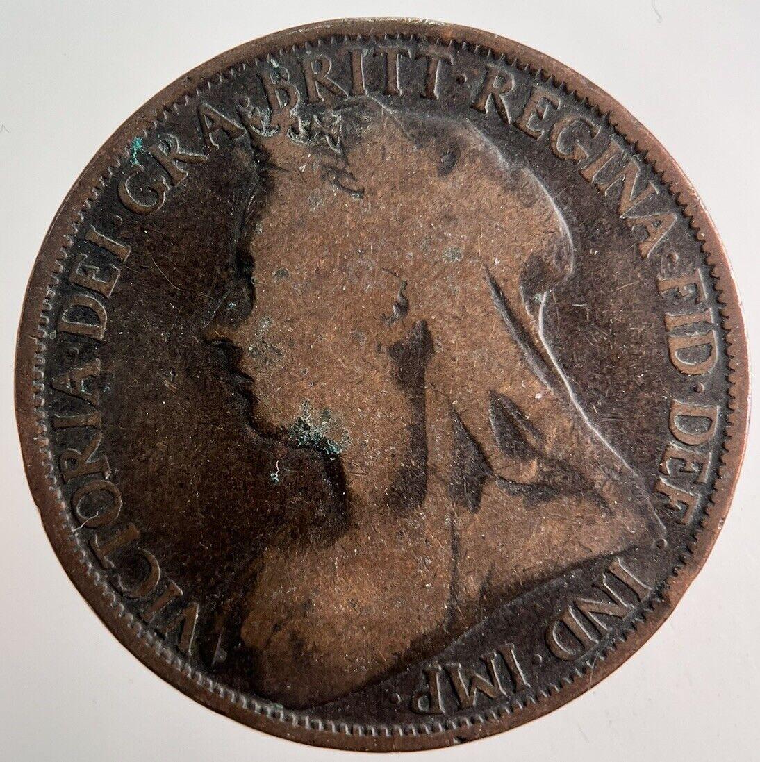 1895 Victoria One Penny Coin | Collectable Grade