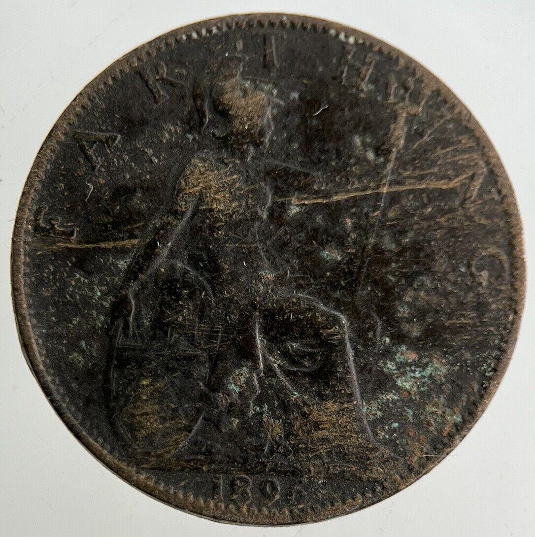 1896 Victoria Farthing Coin | Fair Grade