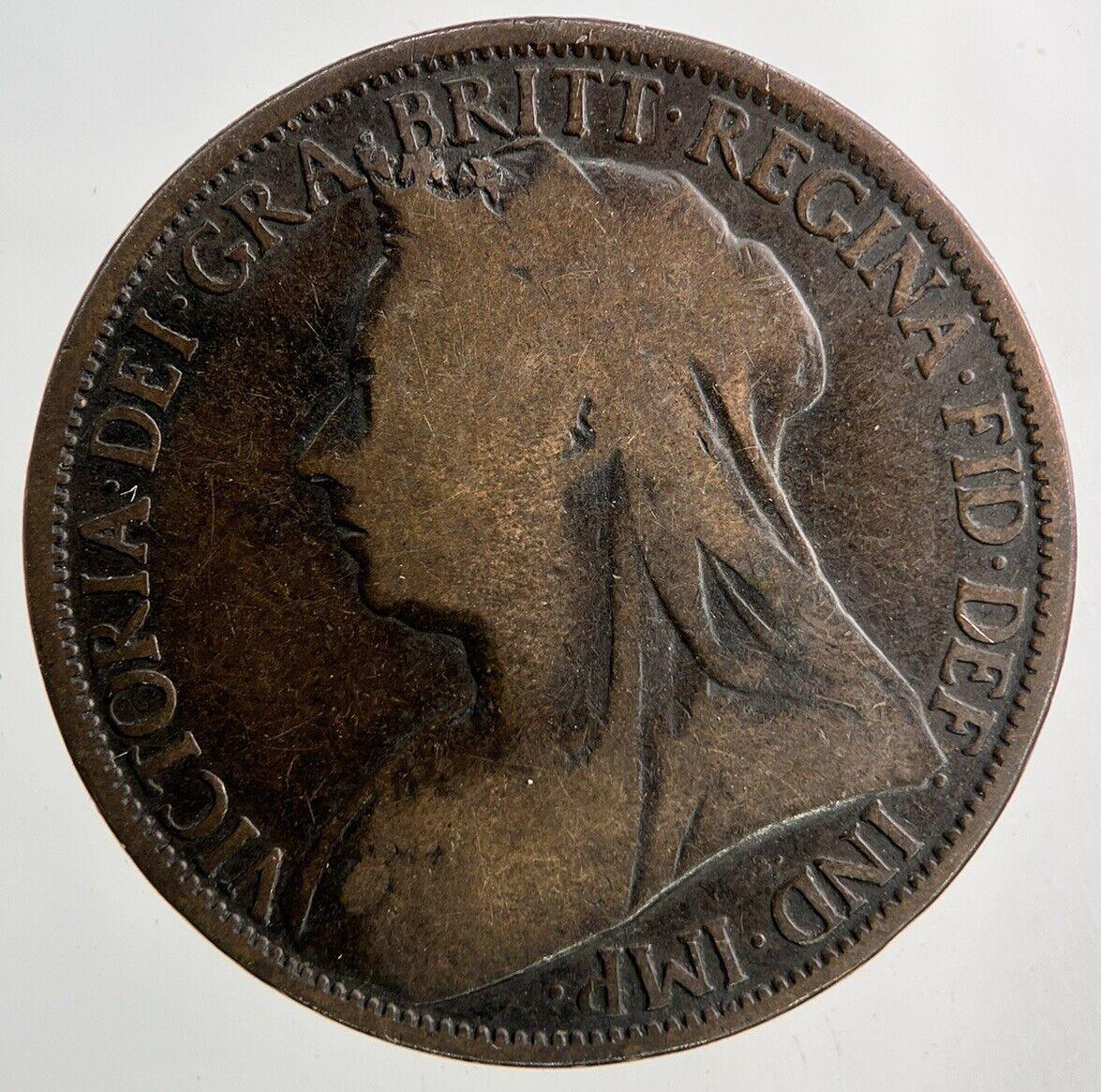 1896 Victoria One Penny Coin | Collectable Grade