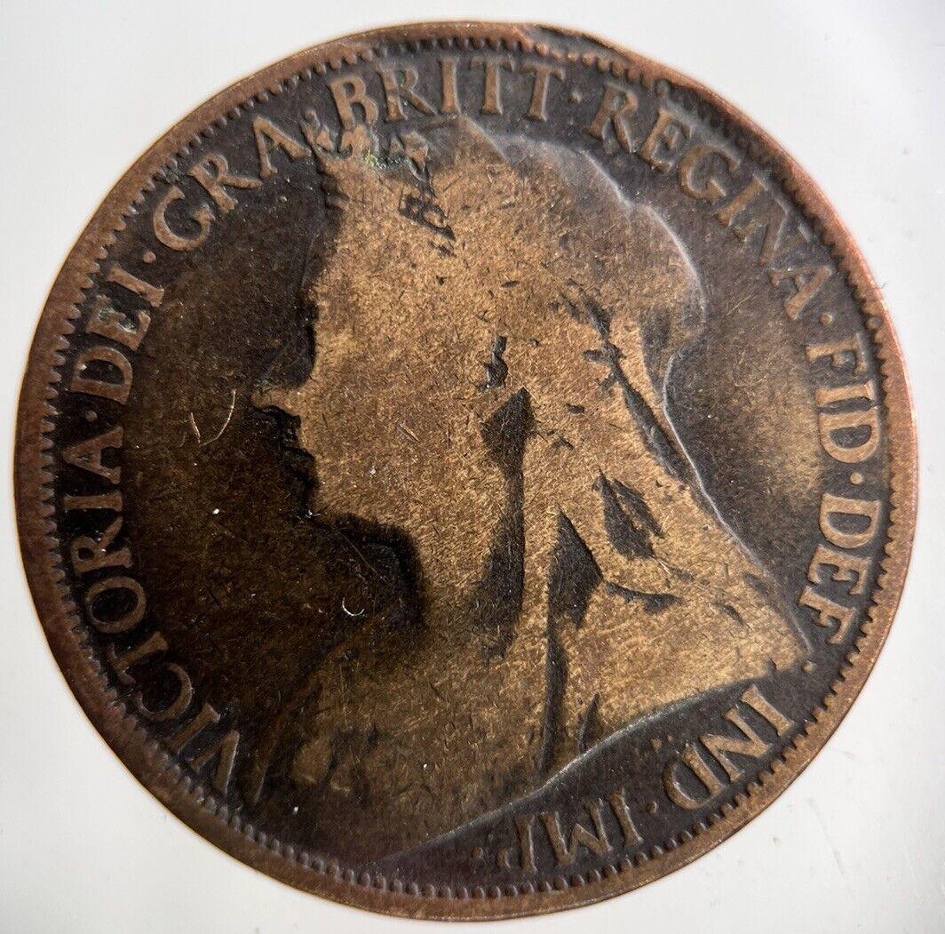 1896 Victoria One Penny Coin | Collectable Grade
