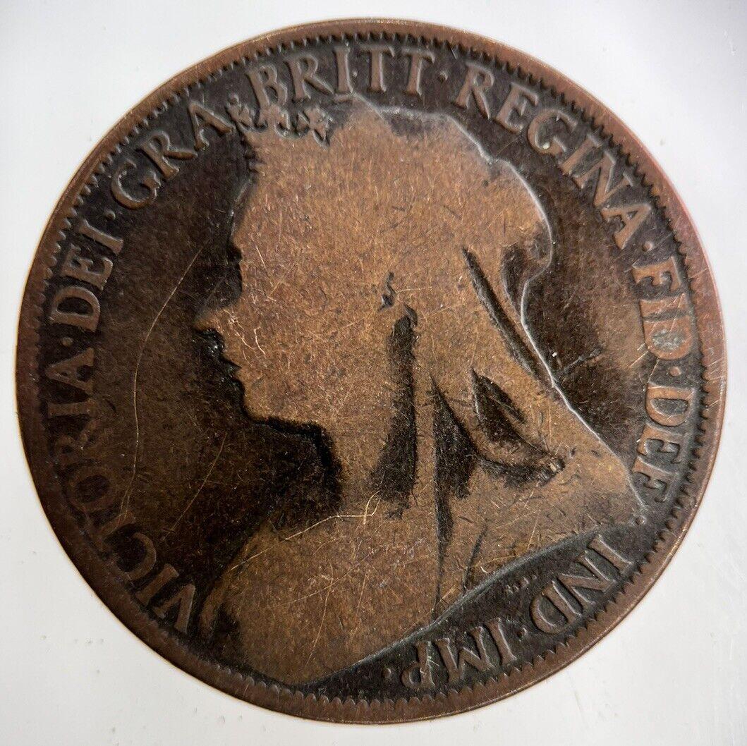1896 Victoria One Penny Coin | Collectable Grade