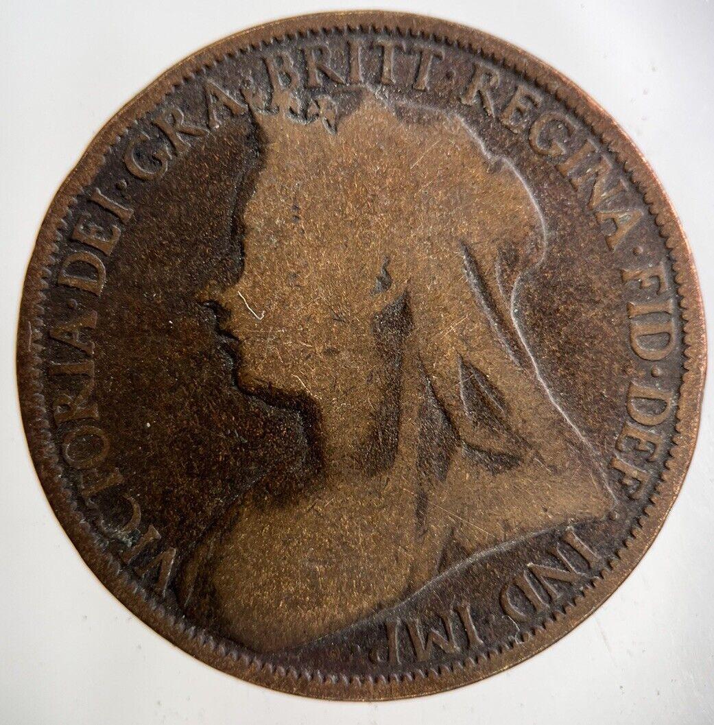 1896 Victoria One Penny Coin | Collectable Grade