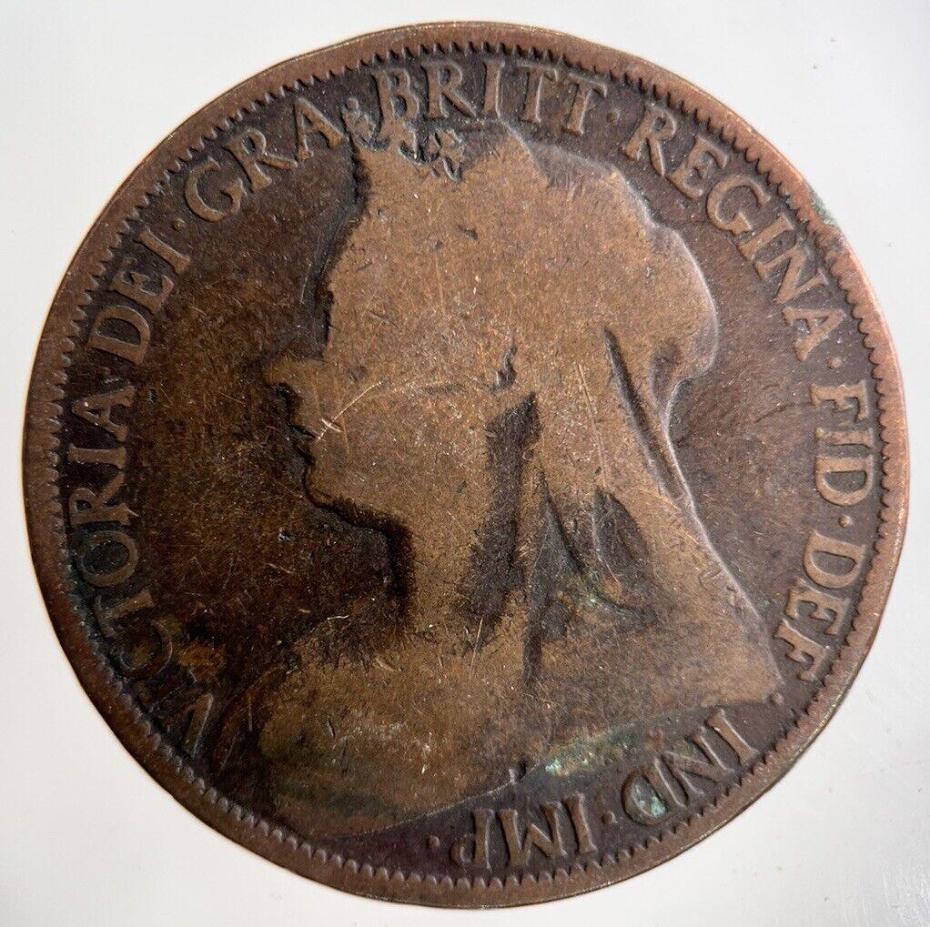 1896 Victoria One Penny Coin | Collectable Grade