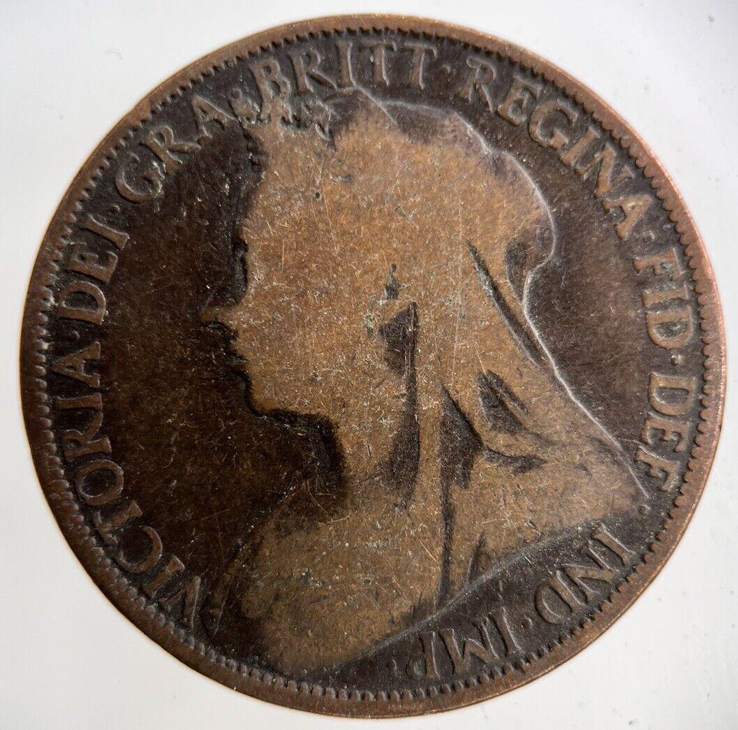 1896 Victoria One Penny Coin | Collectable Grade