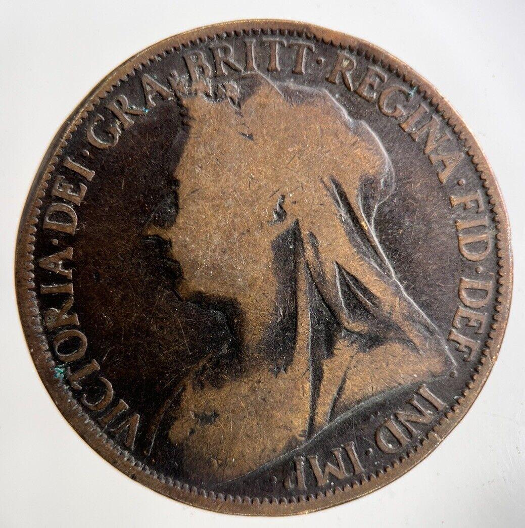1896 Victoria One Penny Coin | Collectable Grade